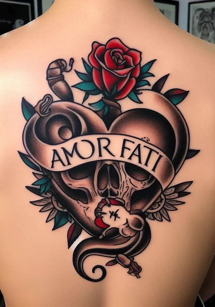Amor Fati Temporary Tattoo set of 3 - Etsy